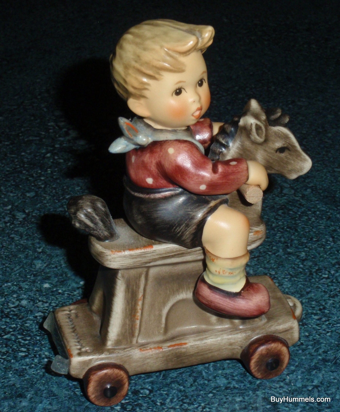 Riding Lesson Goebel Hummel Figurine #2020 Boy On Rocking Horse - RARE GIFT!