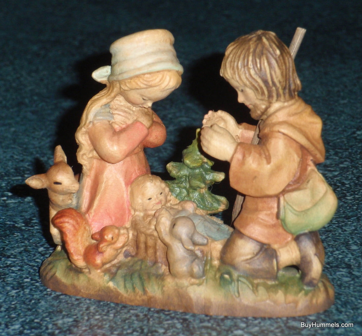 Ferrandiz Anri Wood Carved Figure Holy Family Nativity Scene With Box!