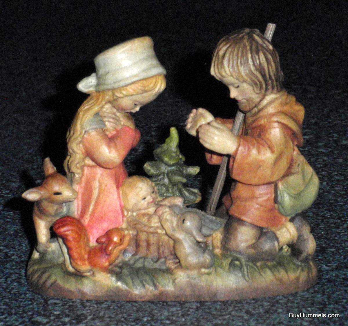 Ferrandiz Anri Wood Carved Figure Holy Family Nativity Scene With Box!