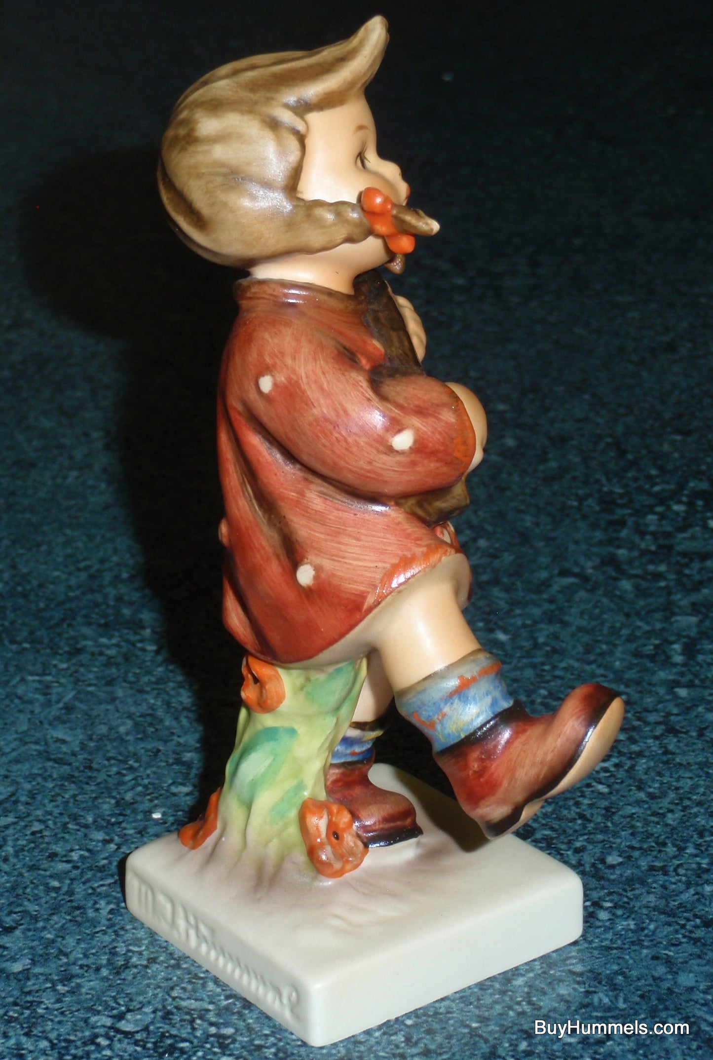 Goebel Hummel Figurine "Happiness" #86 - Little Girl In Red Dress Playing Banjo - CUTE GIFT!