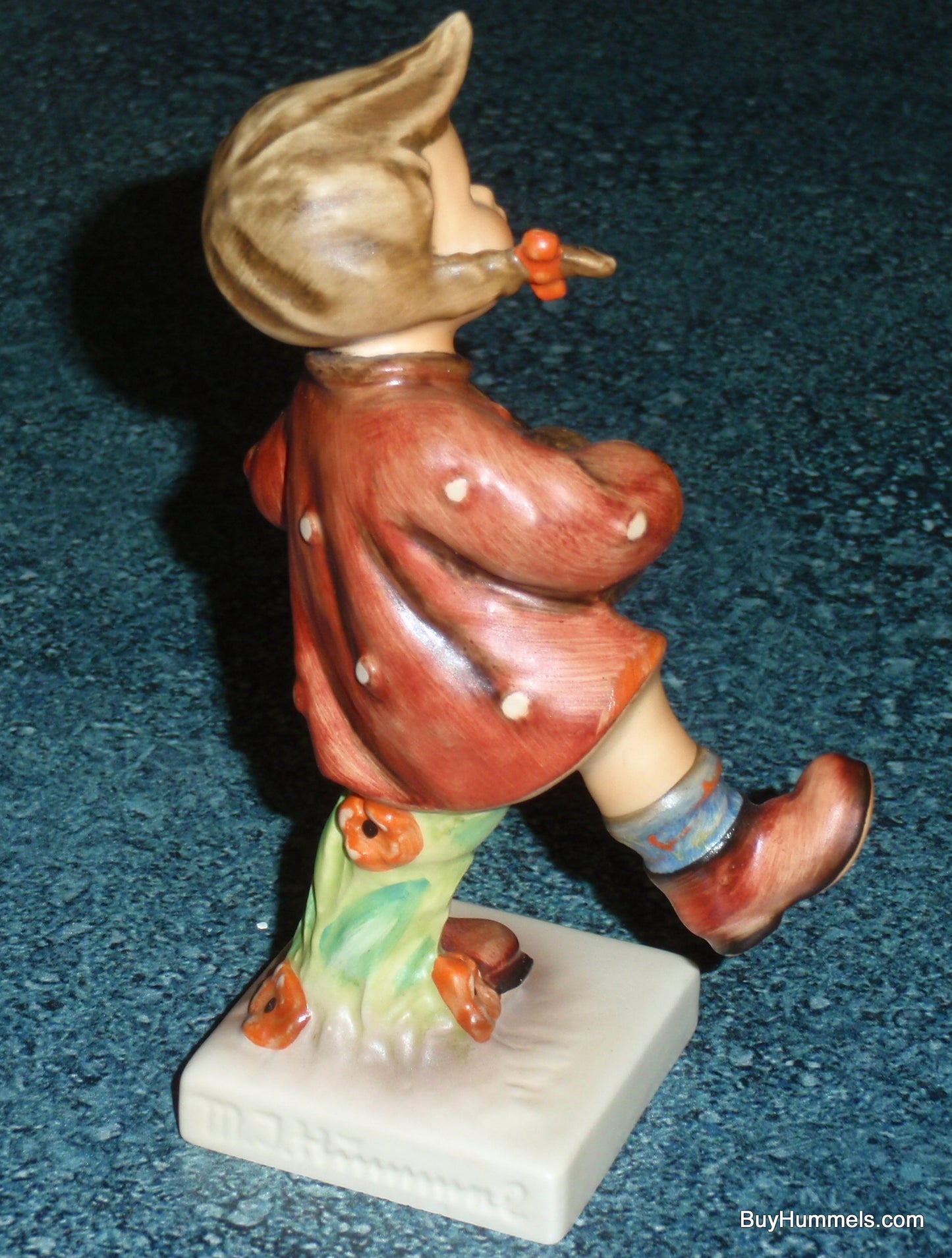 Goebel Hummel Figurine "Happiness" #86 - Little Girl In Red Dress Playing Banjo - CUTE GIFT!