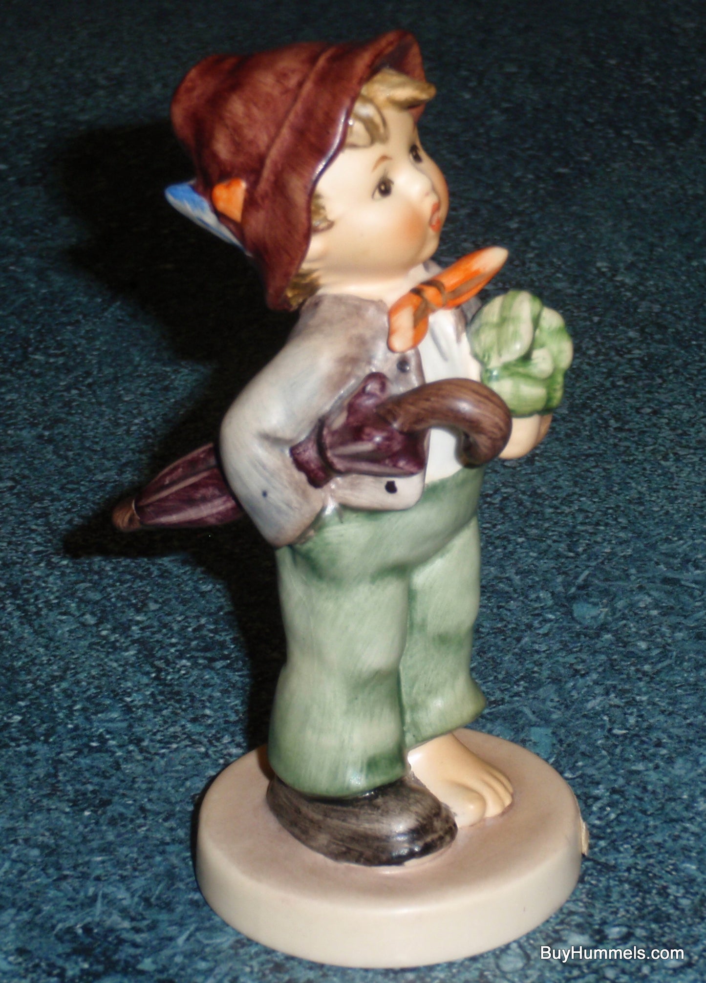 "Lost Stocking" Goebel Hummel Figurine #374 - Little Boy With Missing Sock!