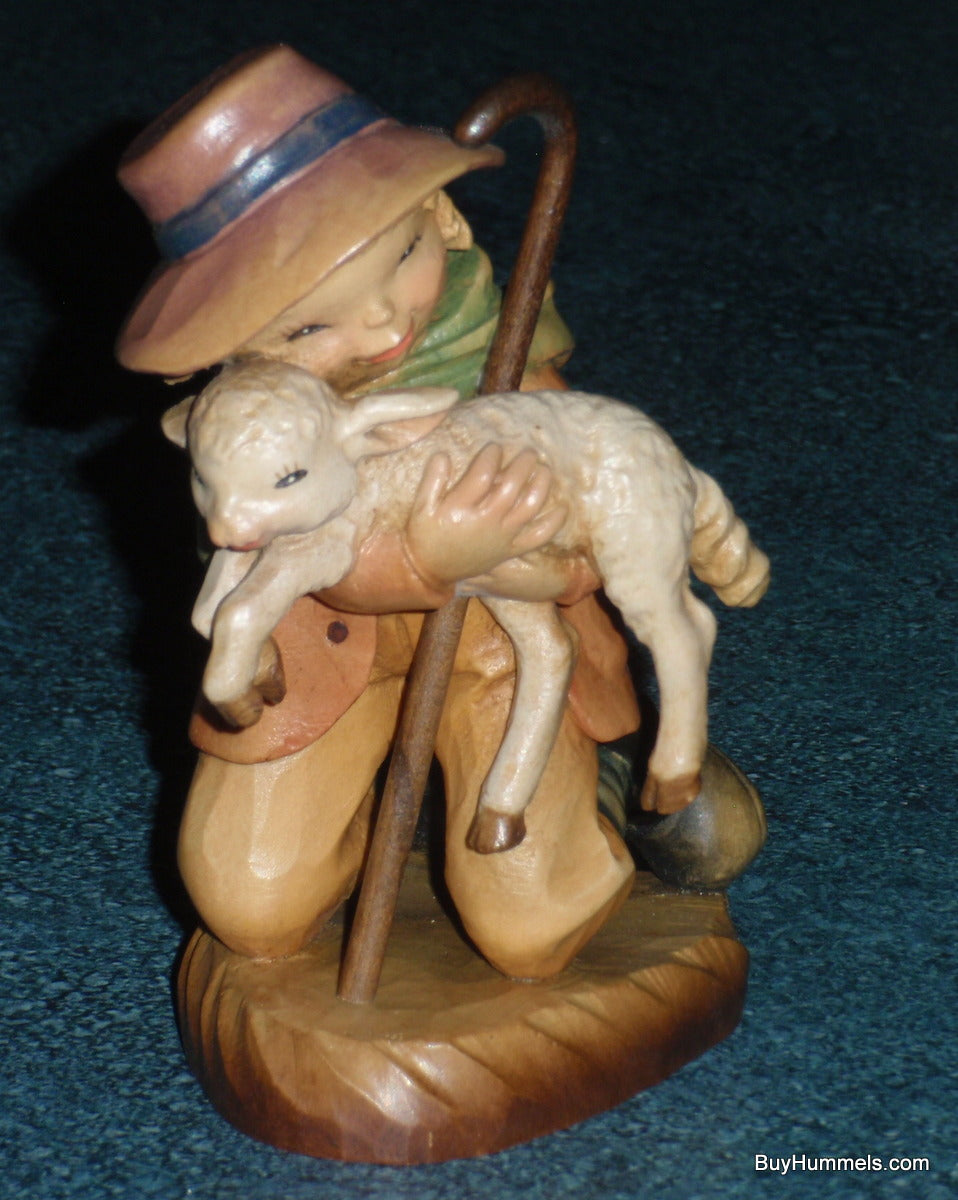Anri The Good Samaritan Shepherd of the Year 5" Carved Wood Figurine