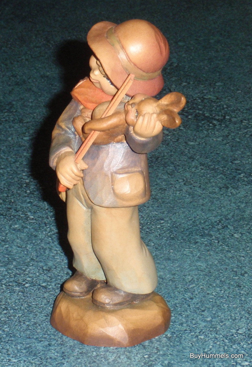 Merry Melody 6” Ferrandiz ANRI Woodcarving - Boy Playing Bunny Rabbit!