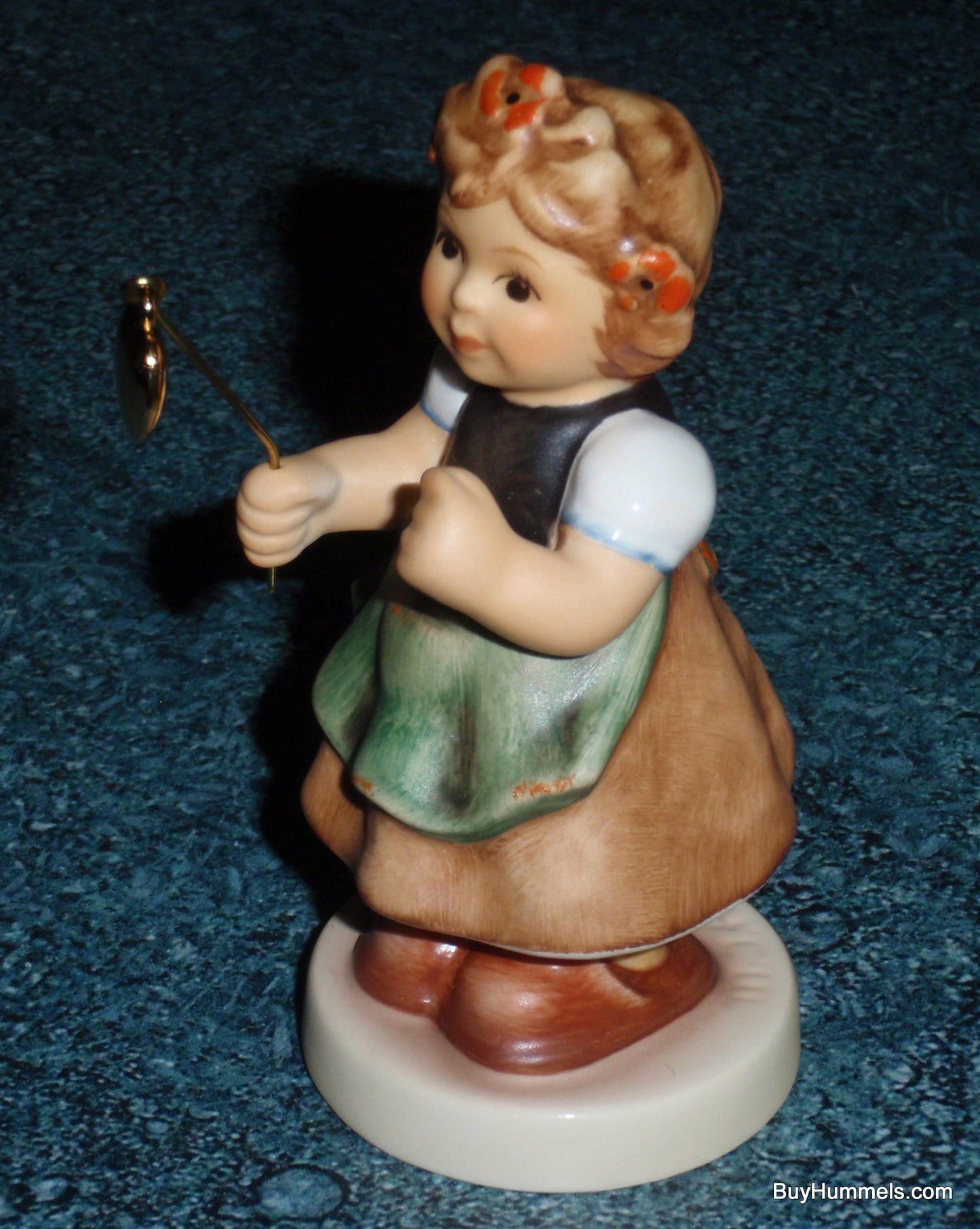 "My Lucky Heart" Goebel Hummel Figurine #2298 - Little Girl With Golden Heart!