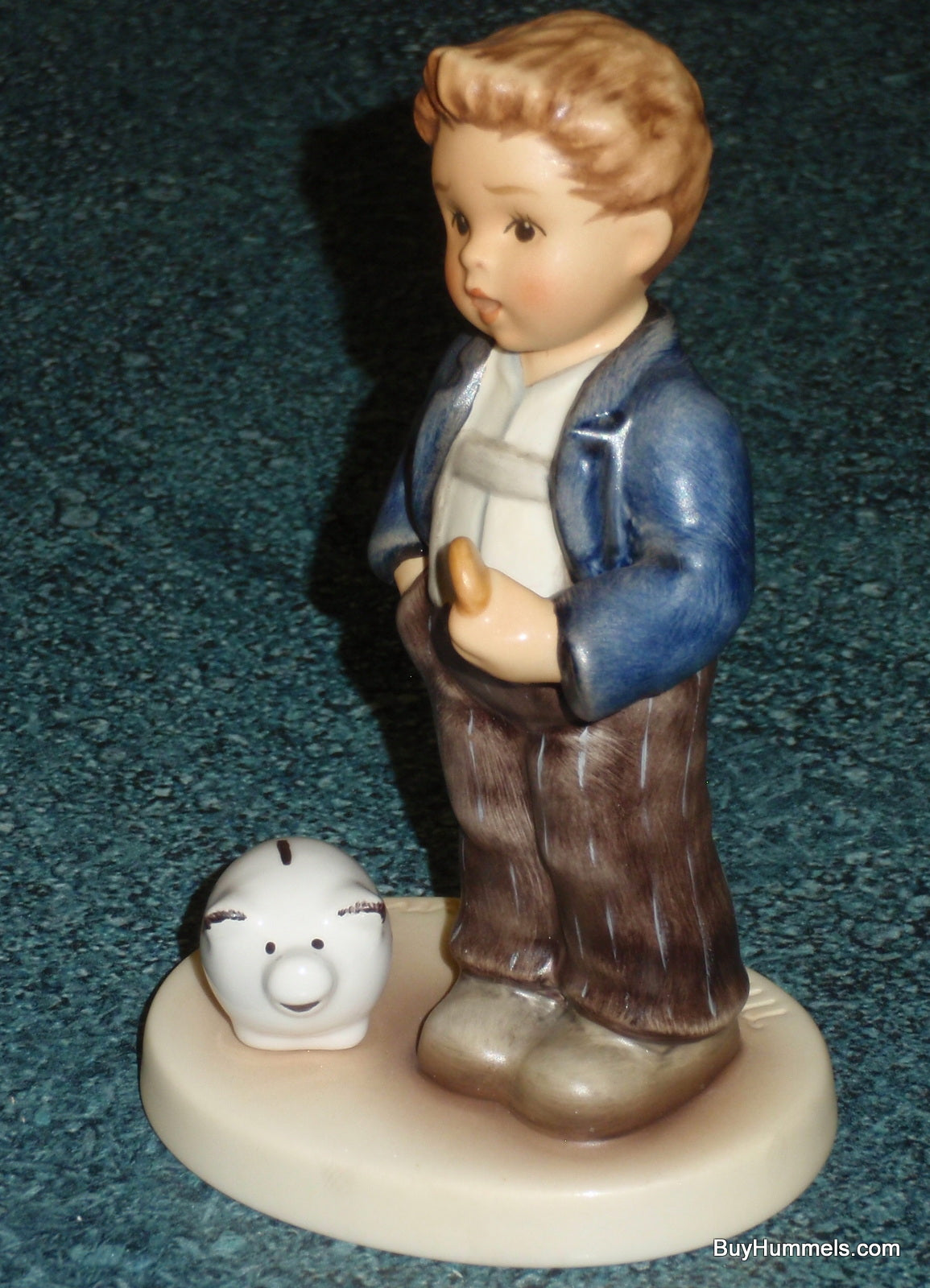 "The Little Banker" Hummel Figurine #2321 - Cute Little Saver Boy!