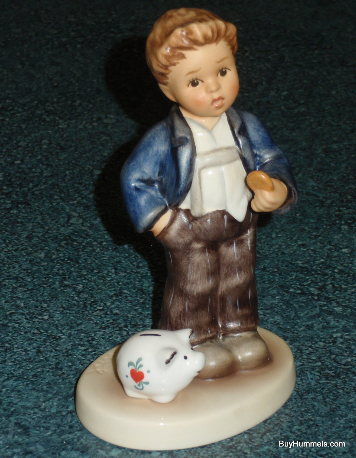 "The Little Banker" Hummel Figurine #2321 - Cute Little Saver Boy!