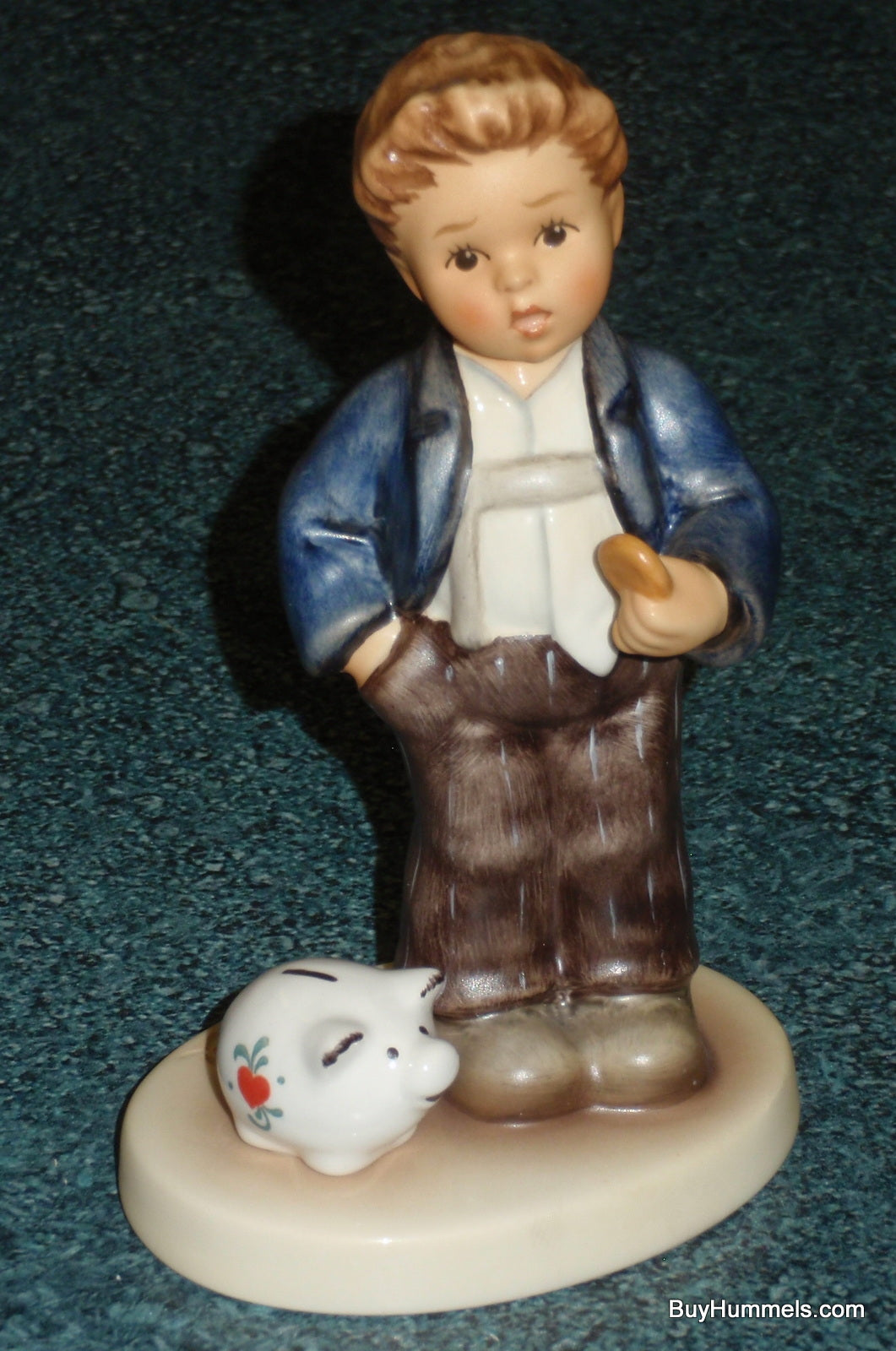 "The Little Banker" Hummel Figurine #2321 - Cute Little Saver Boy!