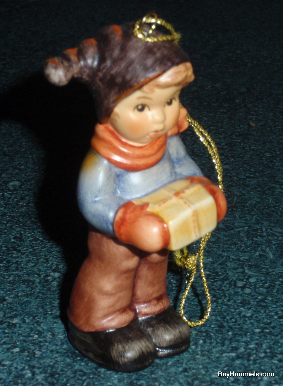 Goebel M.I. Hummel For Me? Ornament Boy with Christmas Gift 2067/B/O - CUTE GIFT