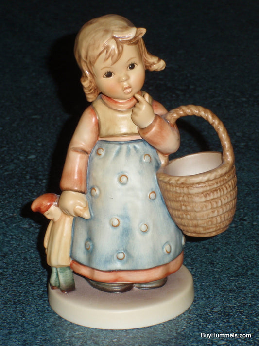 "Forget Me Not" Goebel Hummel Figurine TMK8 #362/I - Girl With Doll And Basket - GIFT!