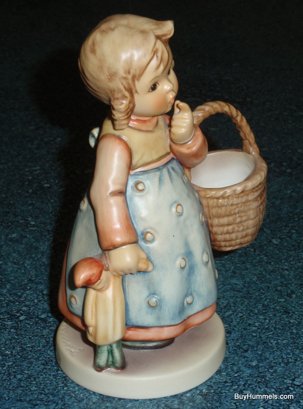 "Forget Me Not" Goebel Hummel Figurine TMK8 #362/I - Girl With Doll And Basket - GIFT!