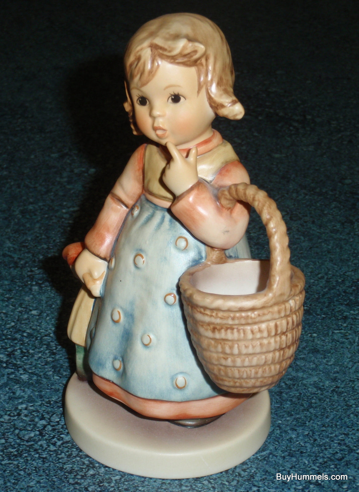 "Forget Me Not" Goebel Hummel Figurine TMK8 #362/I - Girl With Doll And Basket - GIFT!