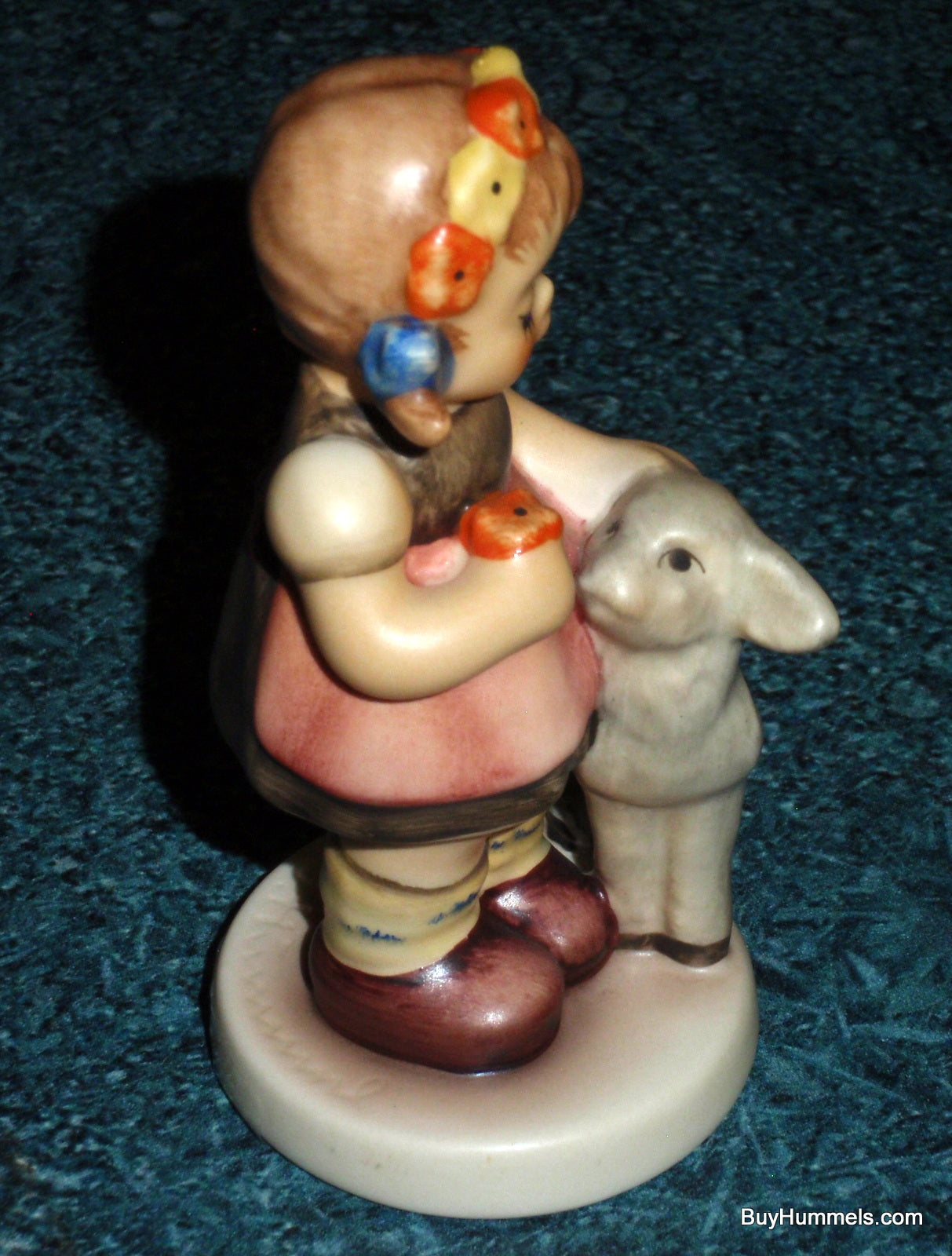 Goebel Hummel Figurine "Springtime Friends" #2230 - Girl With Flower And Baby Lamb!