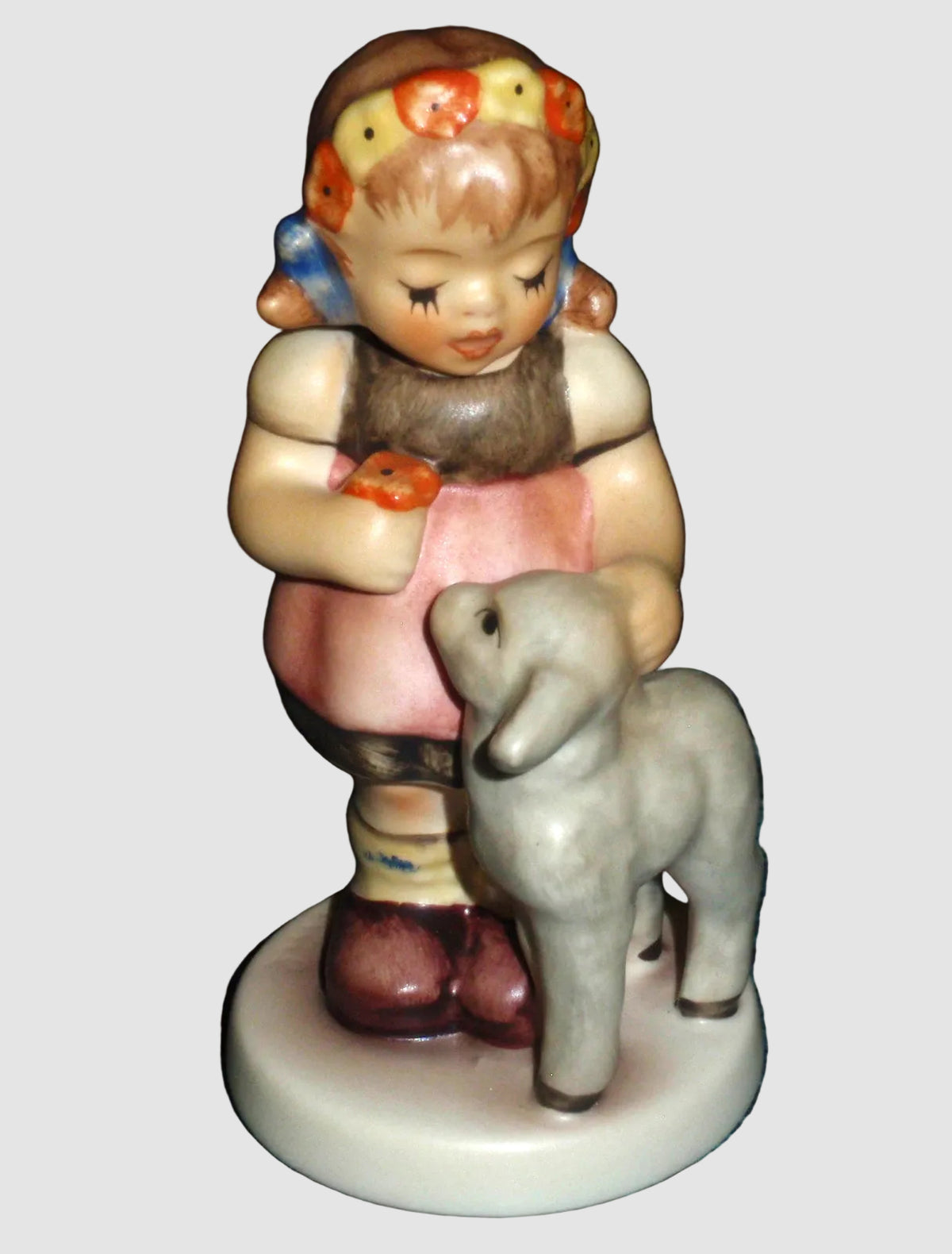 "Springtime Friends" Goebel Hummel Figurine #2230 - Girl With Flower And Baby Lamb!