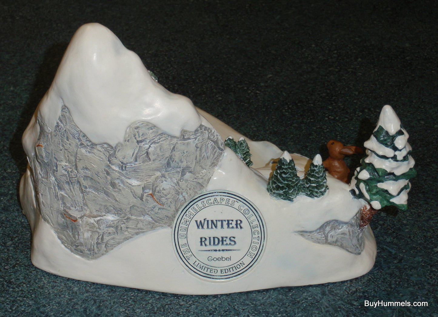 Goebel Hummel "WINTER RIDES" Hummelscape #940-D For The Ride Into Christmas Hummel Figurine