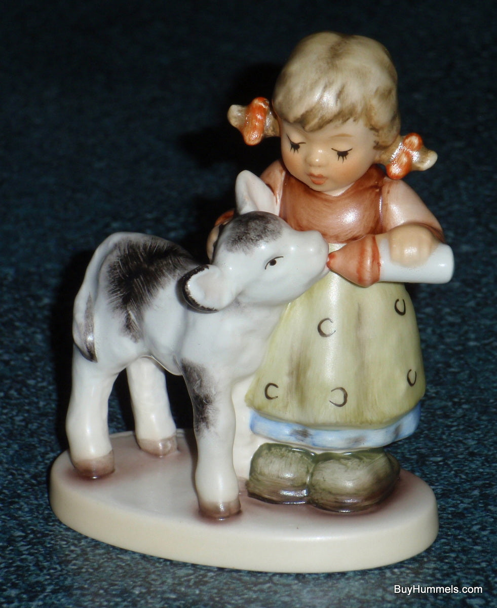 "Friendly Feeding" Goebel Hummel Figurine #2231 Girl With Baby Cow - Cute Farm Life Gift!