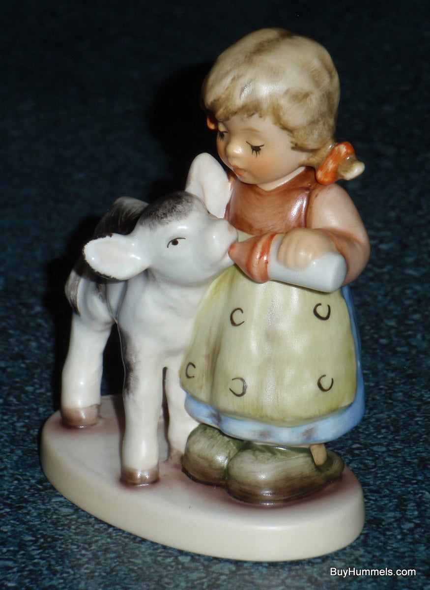 "Friendly Feeding" Goebel Hummel Figurine #2231 Girl With Baby Cow - Cute Farm Life Gift!
