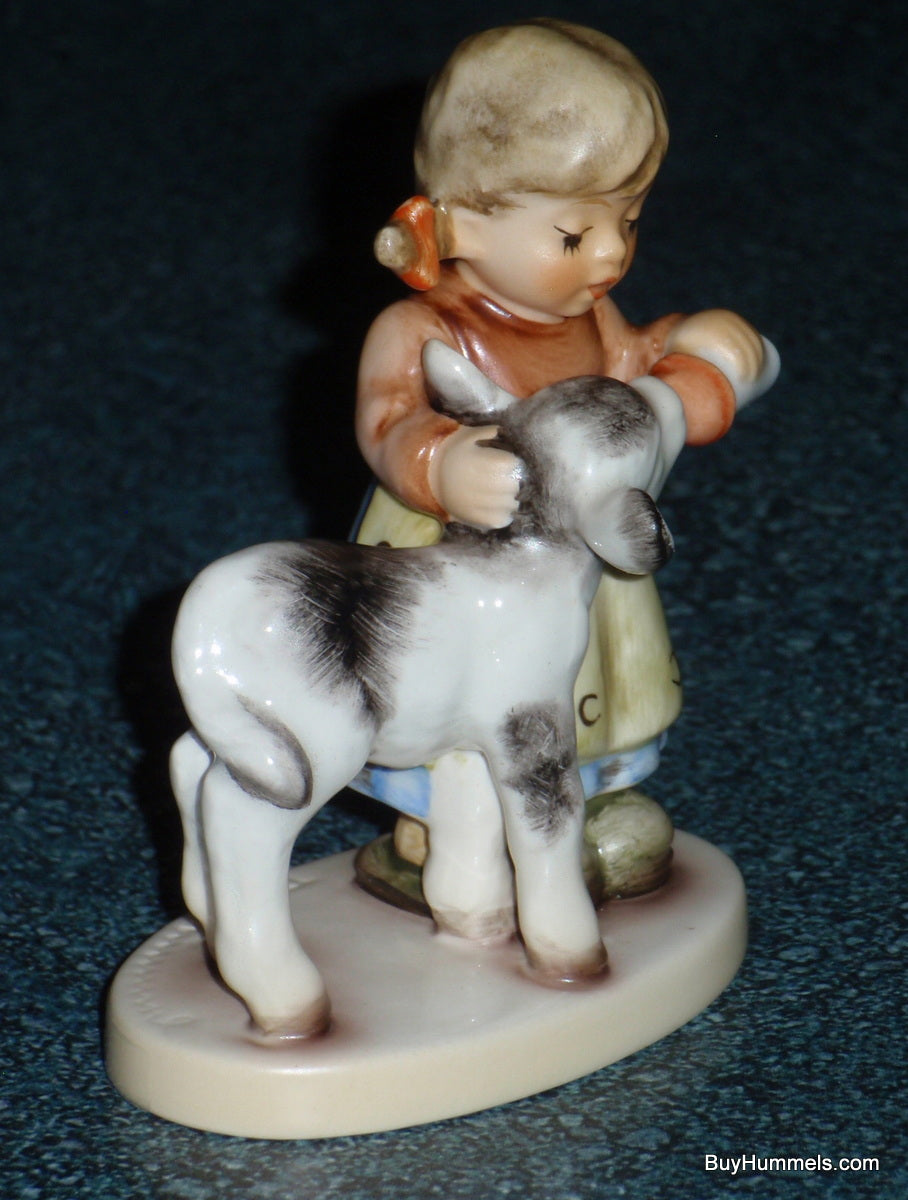 "Friendly Feeding" Goebel Hummel Figurine #2231 Girl With Baby Cow - Cute Farm Life Gift!