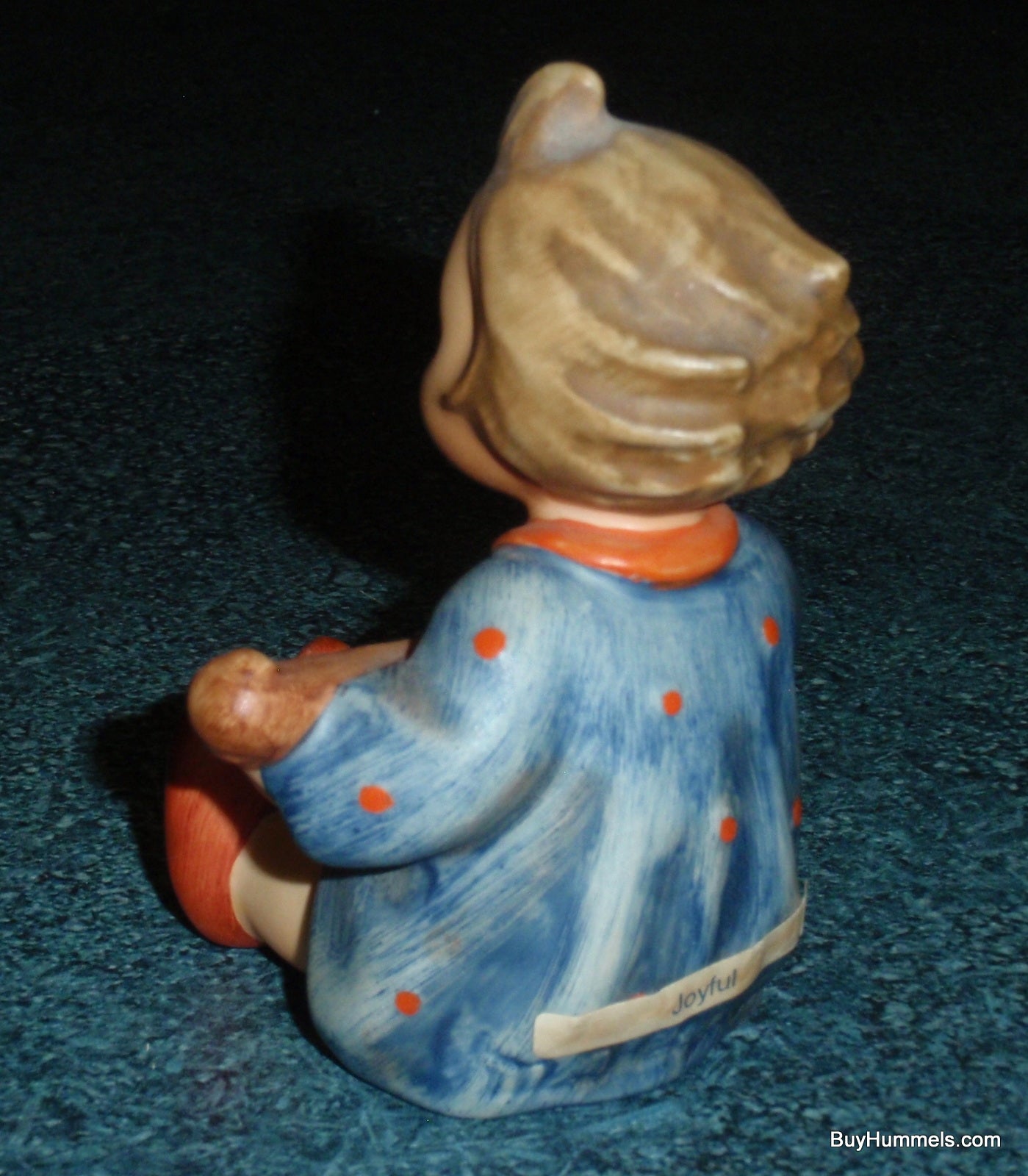 "Joyful" Goebel Hummel Figurine #53 - Little Girl In Blue Dress Playing Guitar - COLLECTIBLE GIFT!