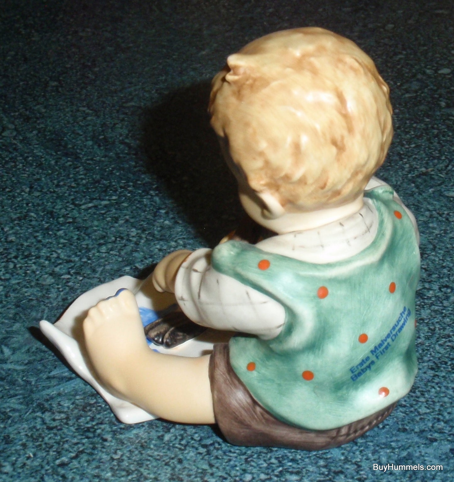 "Baby's First Drawing" Goebel Hummel Figurine #2201 - Little Boy Finger Painting!