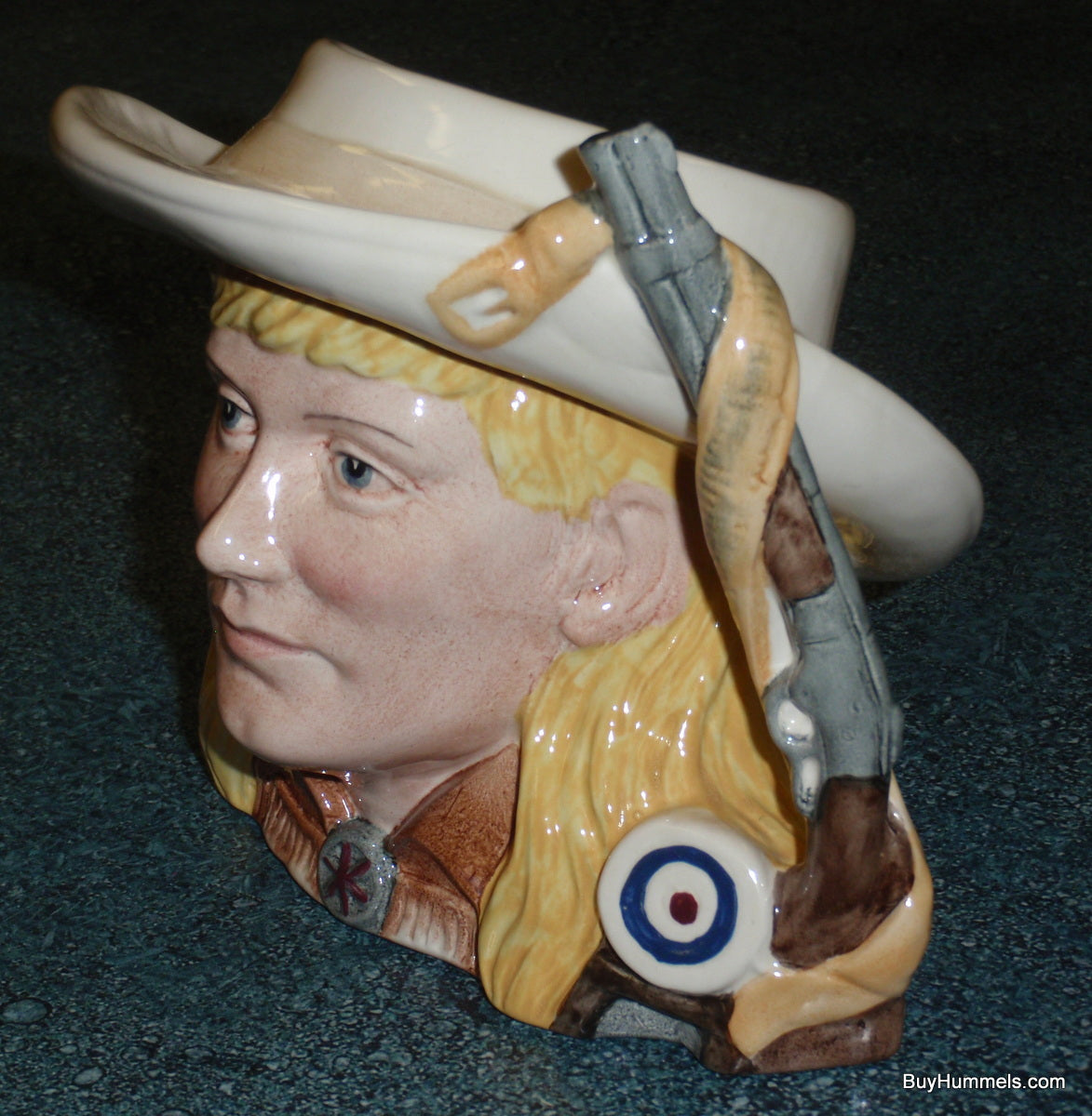 Annie Oakley Character Toby Jug D6732 Royal Doulton Wild West Collection