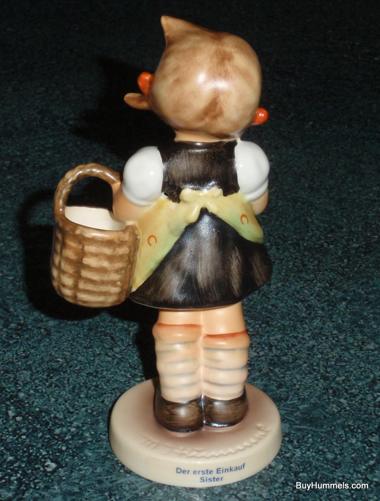 "Sister" Goebel Hummel Figurine #98/2/0 - Little Girl In Yellow Dress With Basket And Flower!