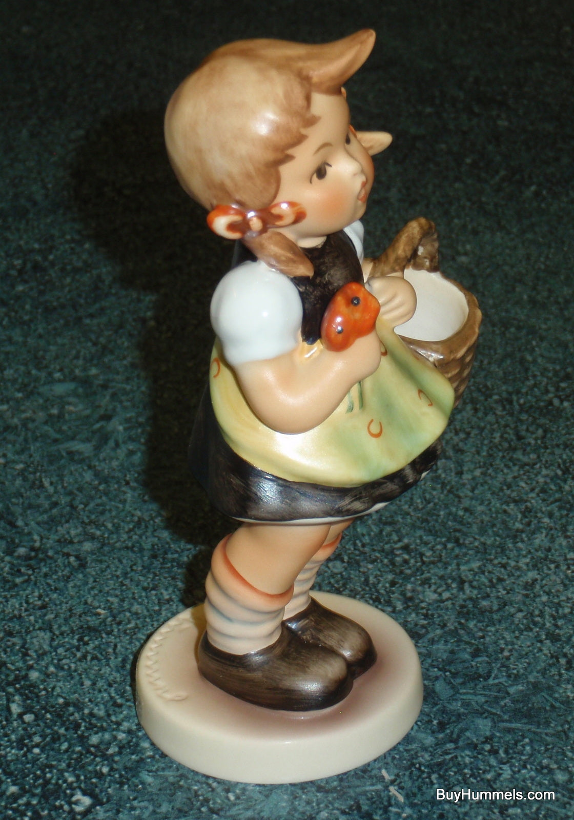 "Sister" Goebel Hummel Figurine #98/2/0 - Little Girl In Yellow Dress With Basket And Flower!