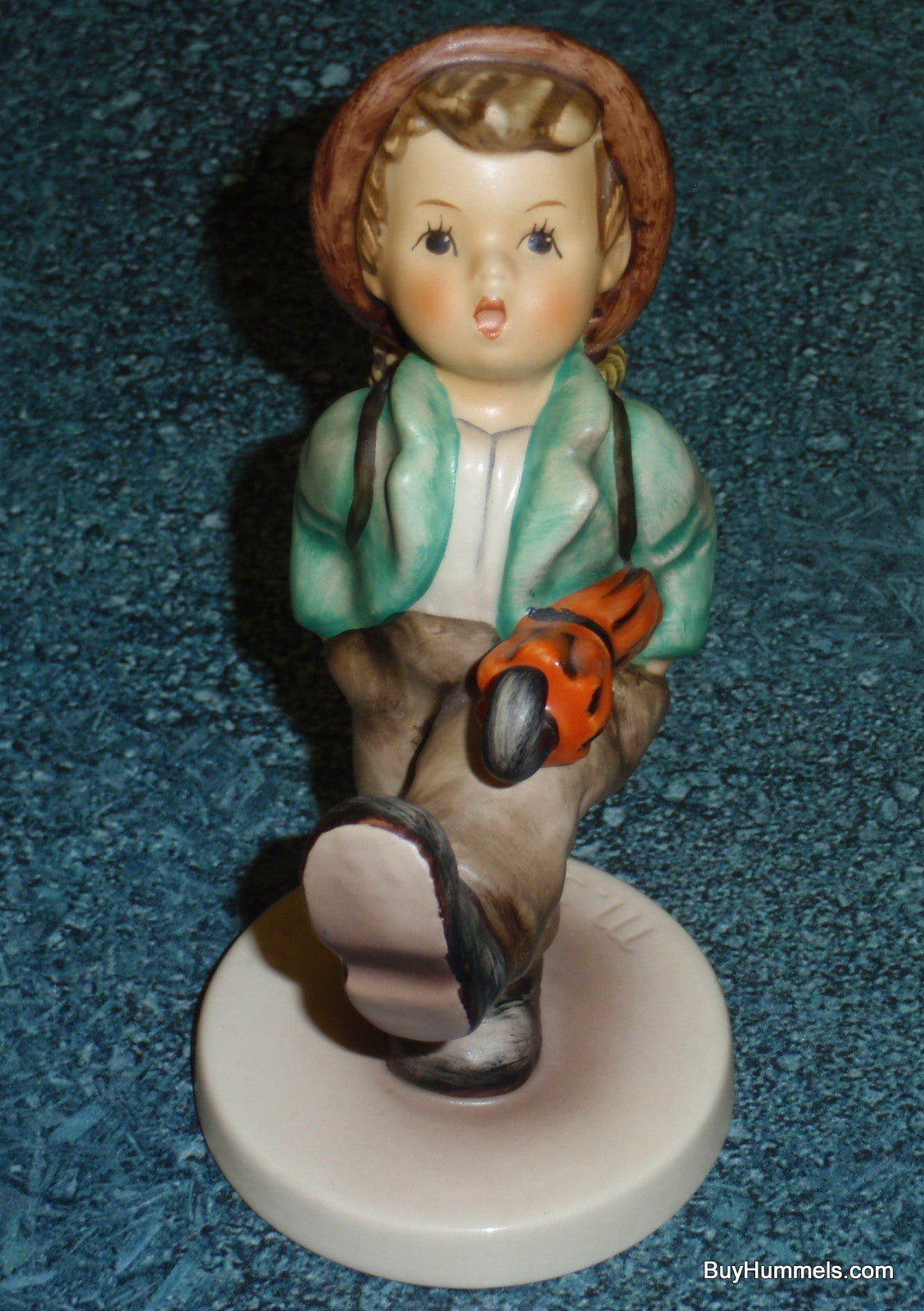 "Globe Trotter" Goebel Hummel Figurine #79 - Little Boy With Umbrella On An Adventure!