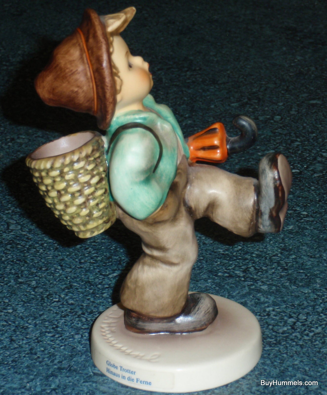 "Globe Trotter" Goebel Hummel Figurine #79 - Little Boy With Umbrella On An Adventure!