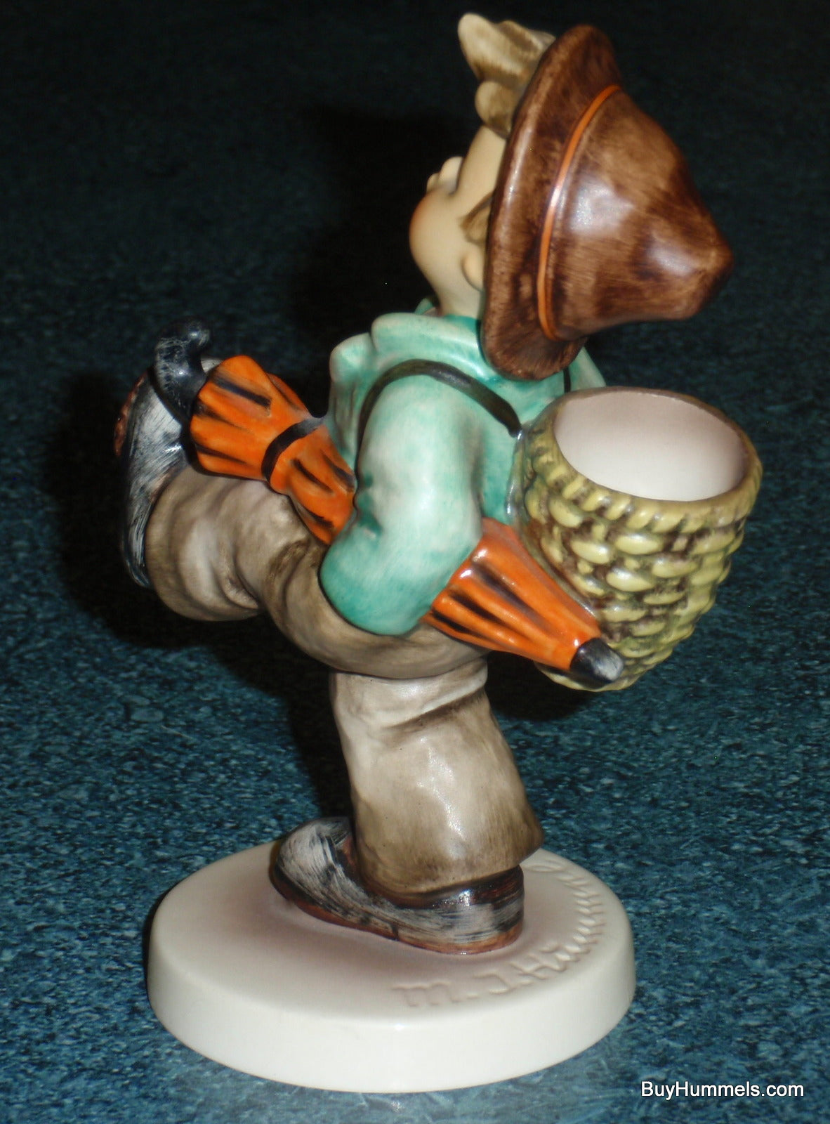 "Globe Trotter" Goebel Hummel Figurine #79 - Little Boy With Umbrella On An Adventure!