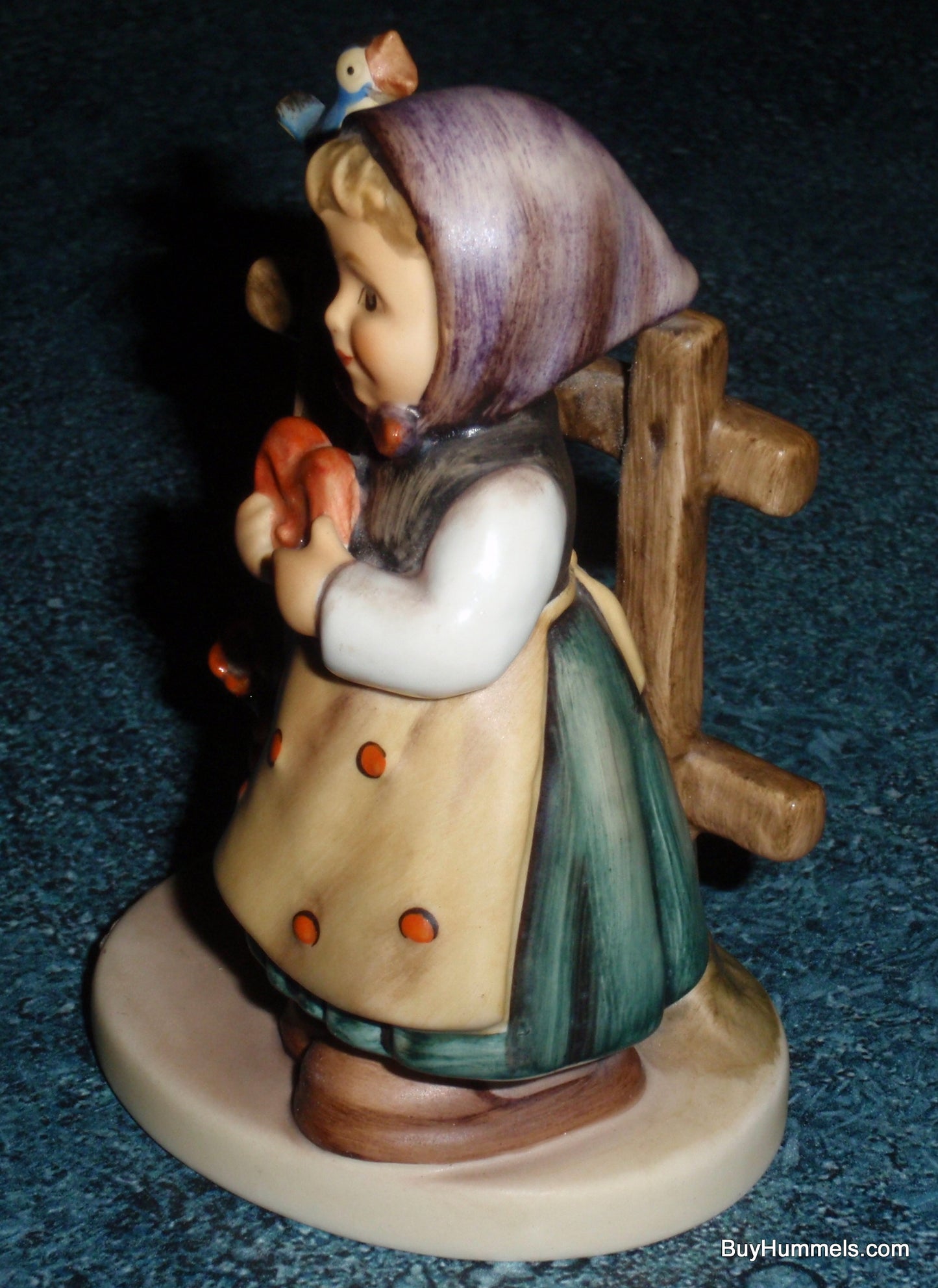 "Sweet Greetings" #352 Goebel Hummel Collectible Figurine - Little Girl With Heart!