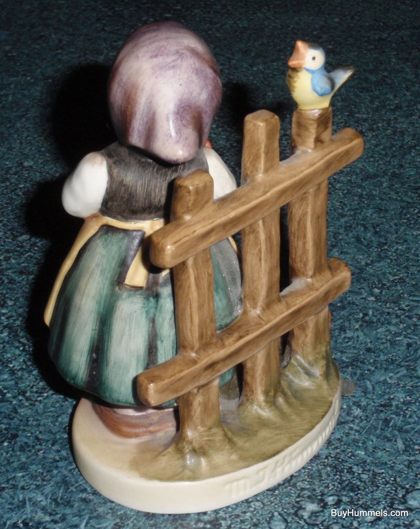 "Sweet Greetings" #352 Goebel Hummel Collectible Figurine - Little Girl With Heart!