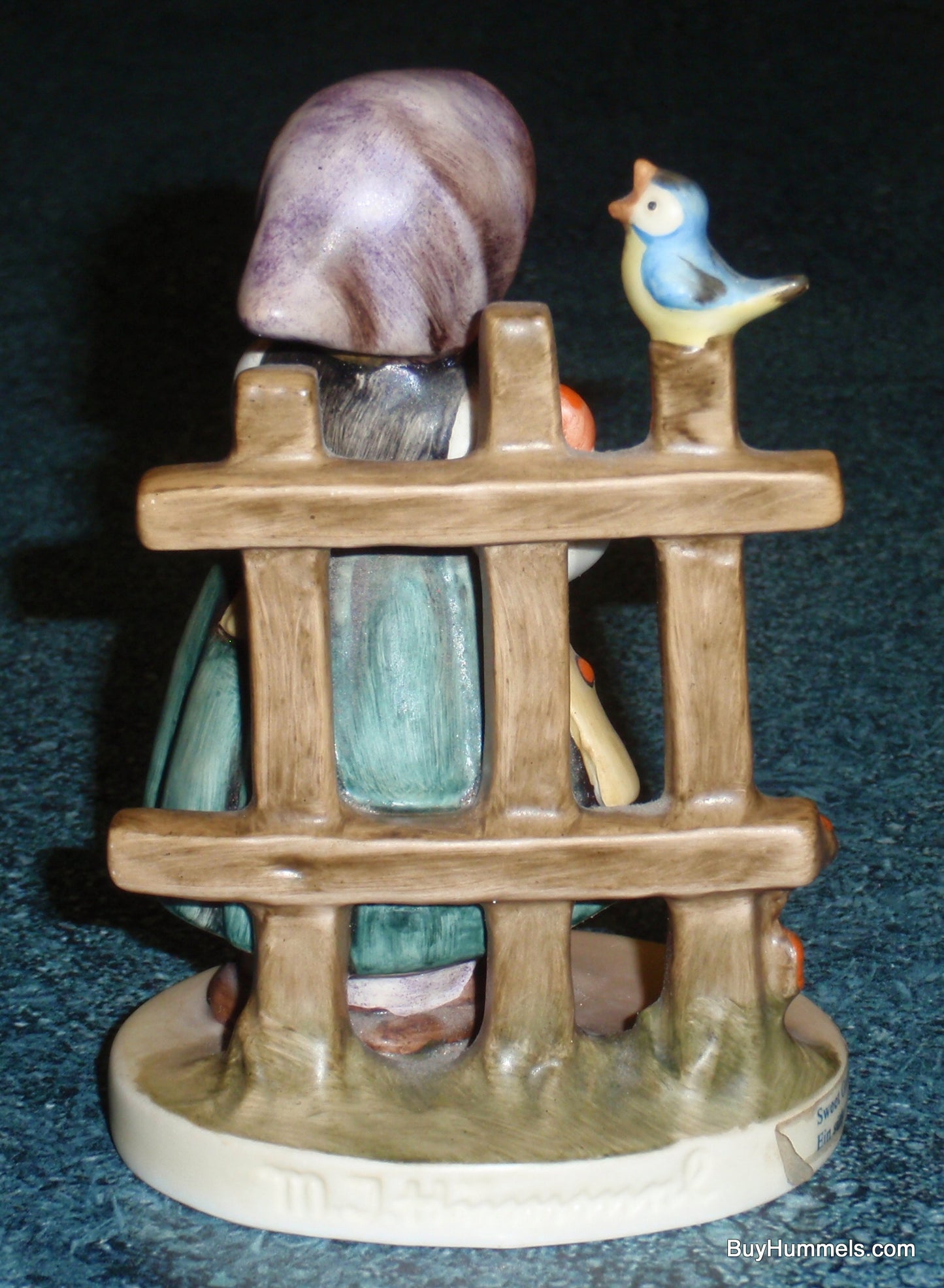 "Sweet Greetings" #352 Goebel Hummel Collectible Figurine - Little Girl With Heart!
