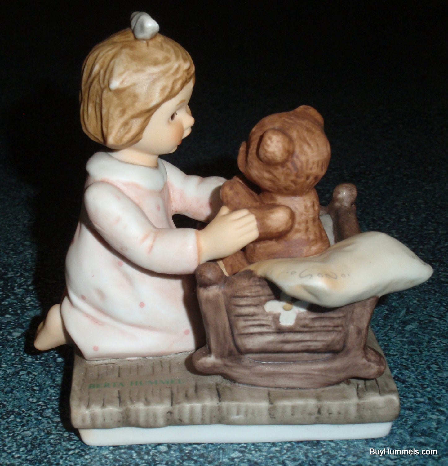 "Now I Lay Me Down To Sleep" Goebel Berta Hummel Figurine BH239 - Bedtime With Teddy!