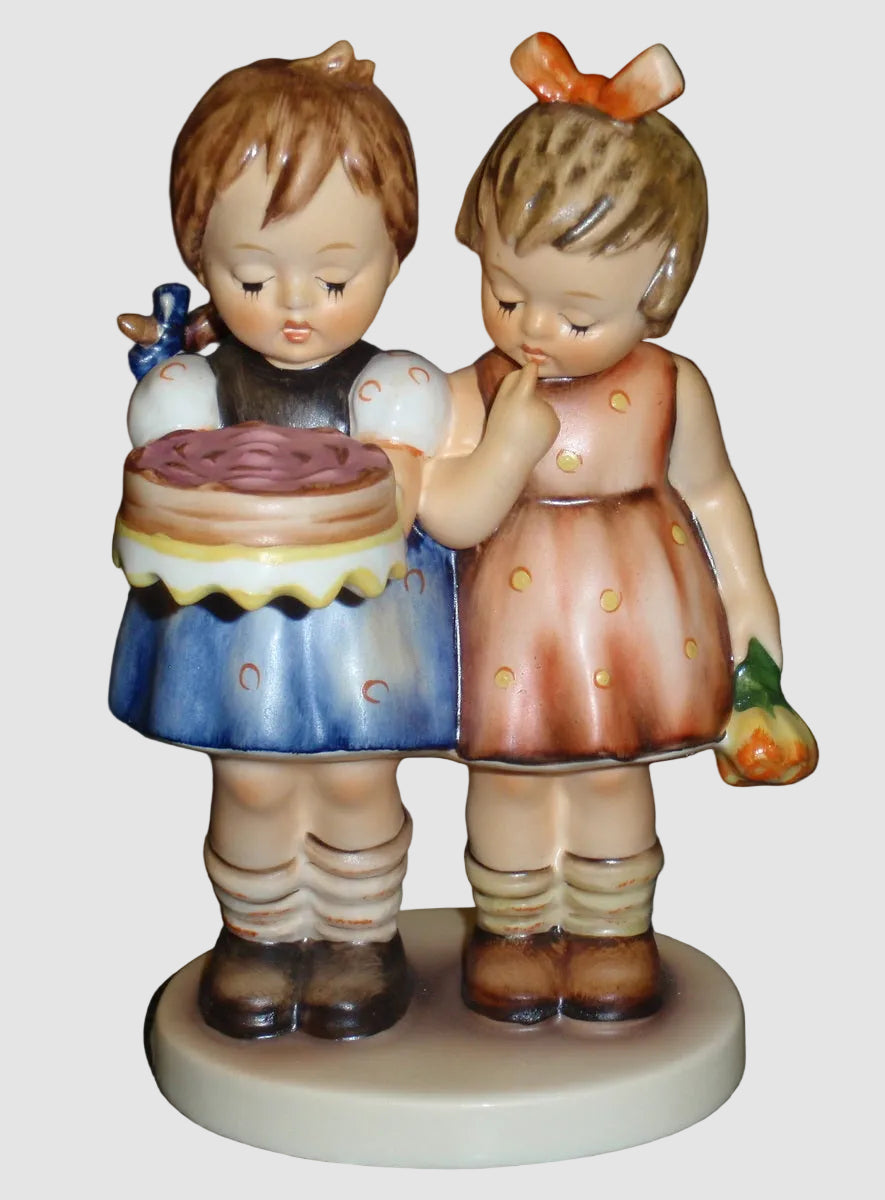 "Happy Birthday" Goebel Hummel Figurine #176/0 - Two Girls With Birthday Cake - GREAT GIFT!