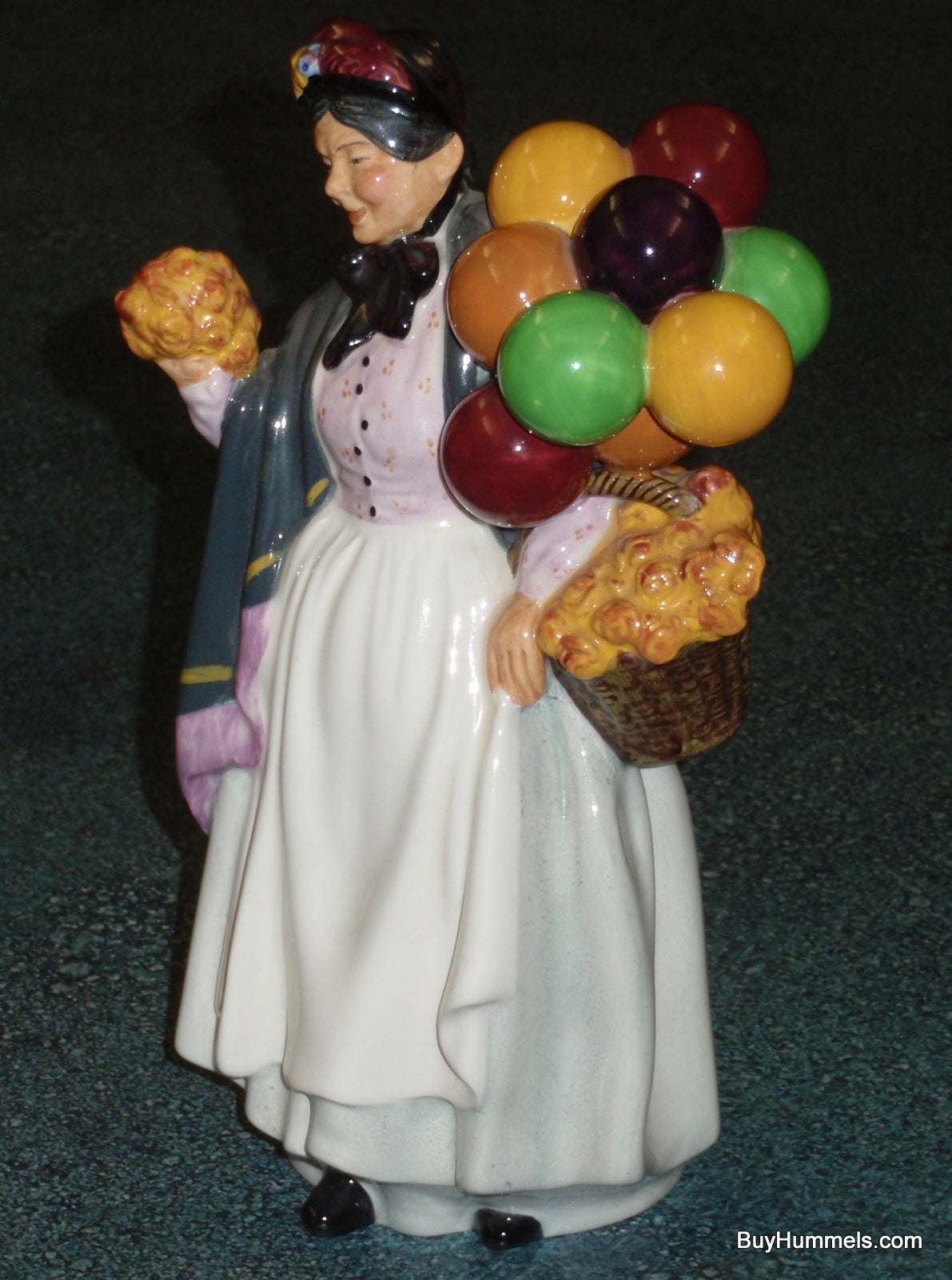 Royal Doulton Figurine "Biddy Penny Farthing" HN1843 Balloon Lady Collectible!