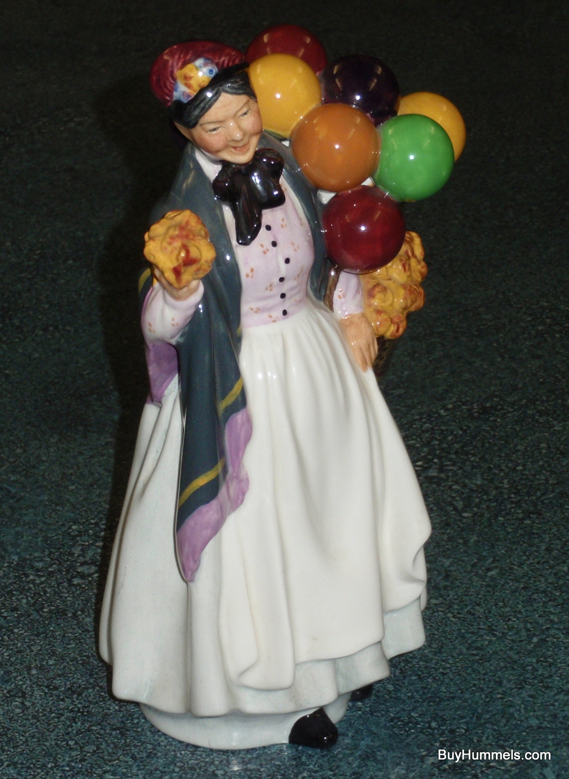 Royal Doulton Figurine "Biddy Penny Farthing" HN1843 Balloon Lady Collectible!