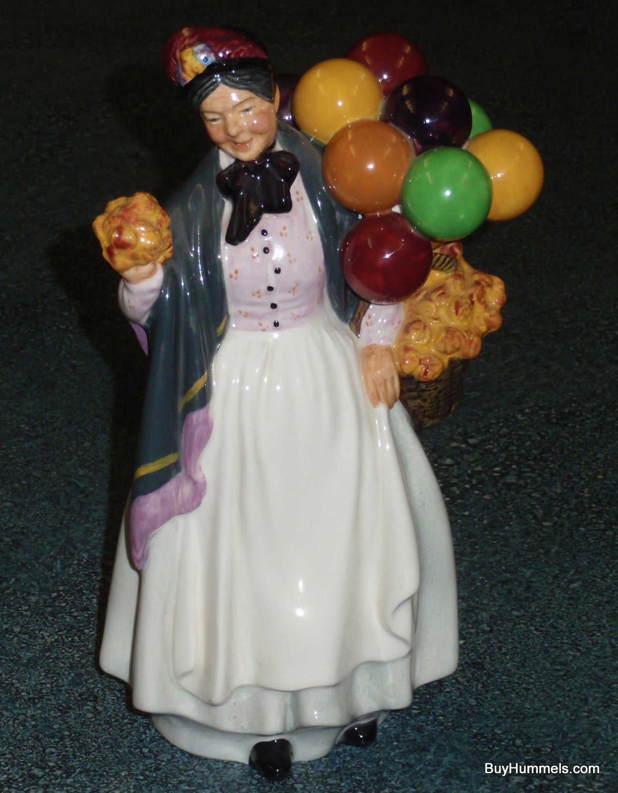 Royal Doulton Figurine "Biddy Penny Farthing" HN1843 Balloon Lady Collectible!
