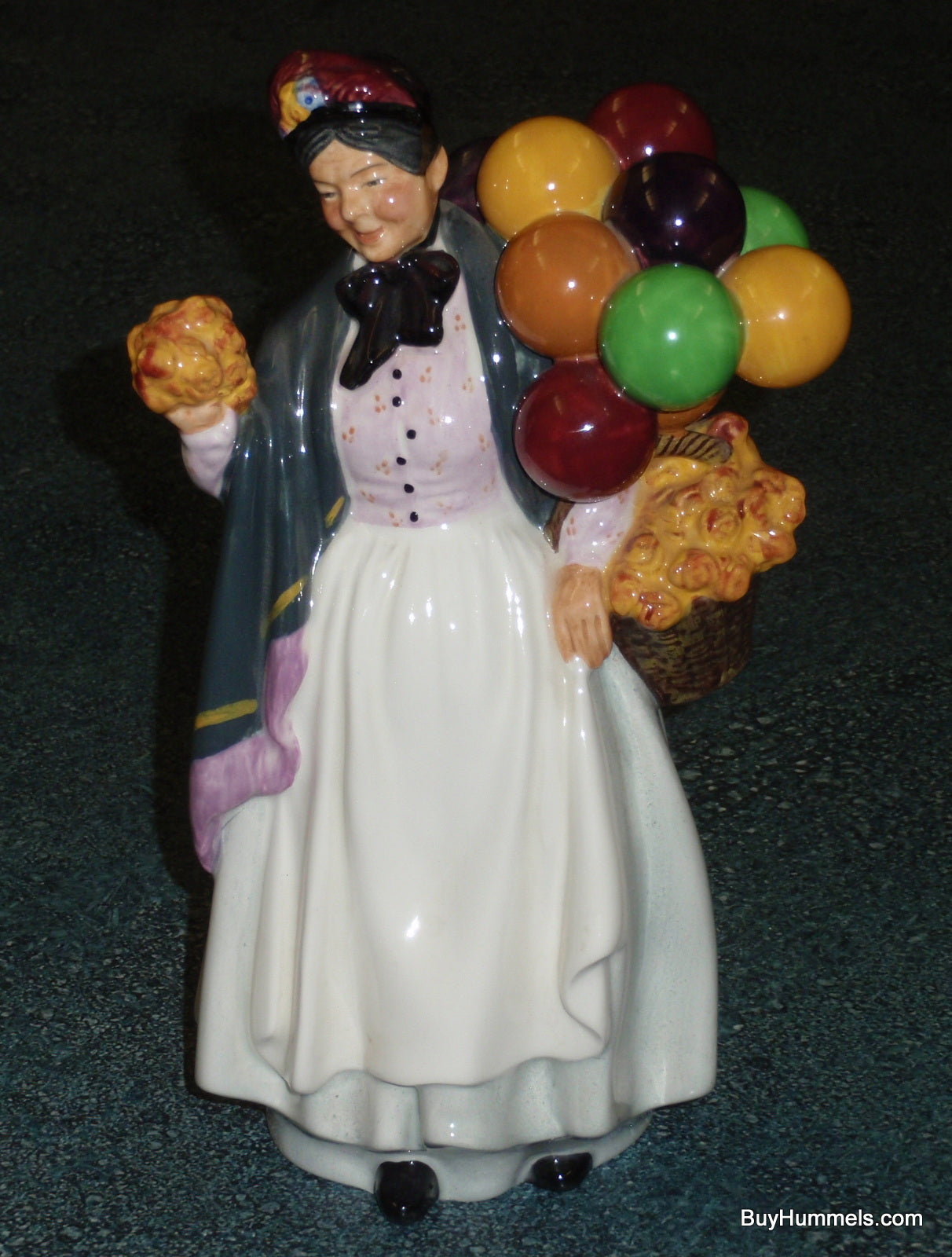 Royal Doulton Figurine "Biddy Penny Farthing" HN1843 Balloon Lady Collectible!