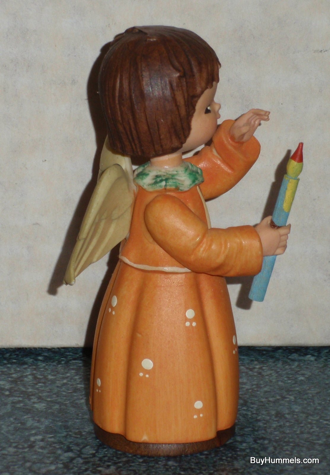 Anri Toriart Angel Figurine With Candle From Angel Orchestra #12003 - Christmas Gift - Made In Italy!
