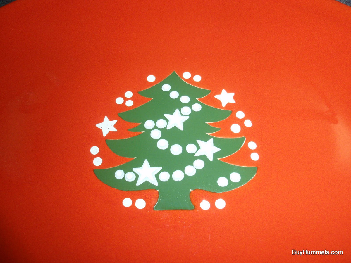 Waechtersbach Germany Red Christmas Tree Oval Platter (13")