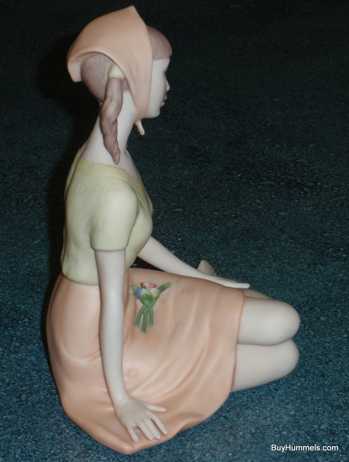 Laszio Ispanky Repose Girl In Orange Dress Collectible Figurine - CHRISTMAS GIFT