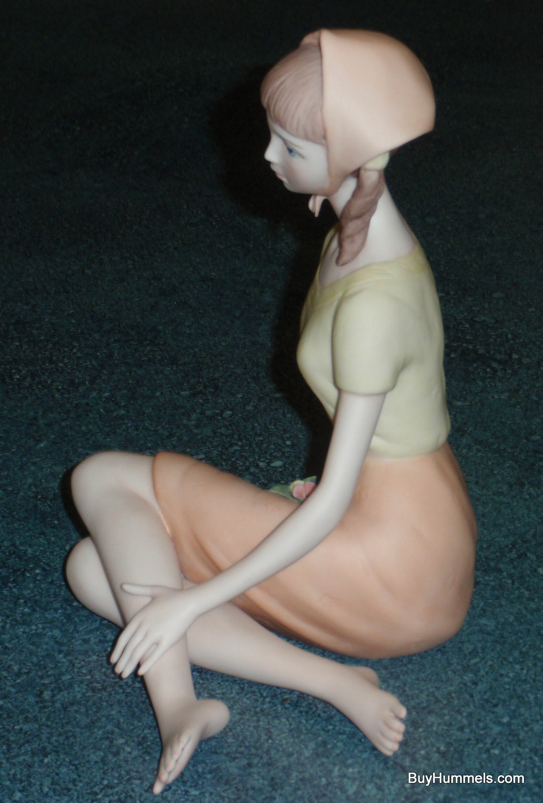 Laszio Ispanky Repose Girl In Orange Dress Collectible Figurine - CHRISTMAS GIFT