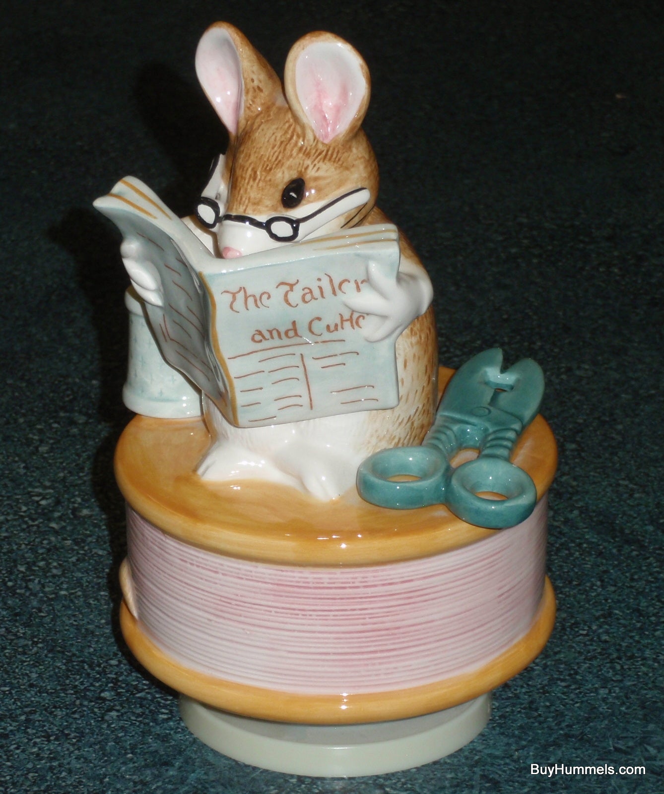 Beatrix Potter TAILOR of GLOUCESTER Mouse Wind Up Musical Figurine by Schmid