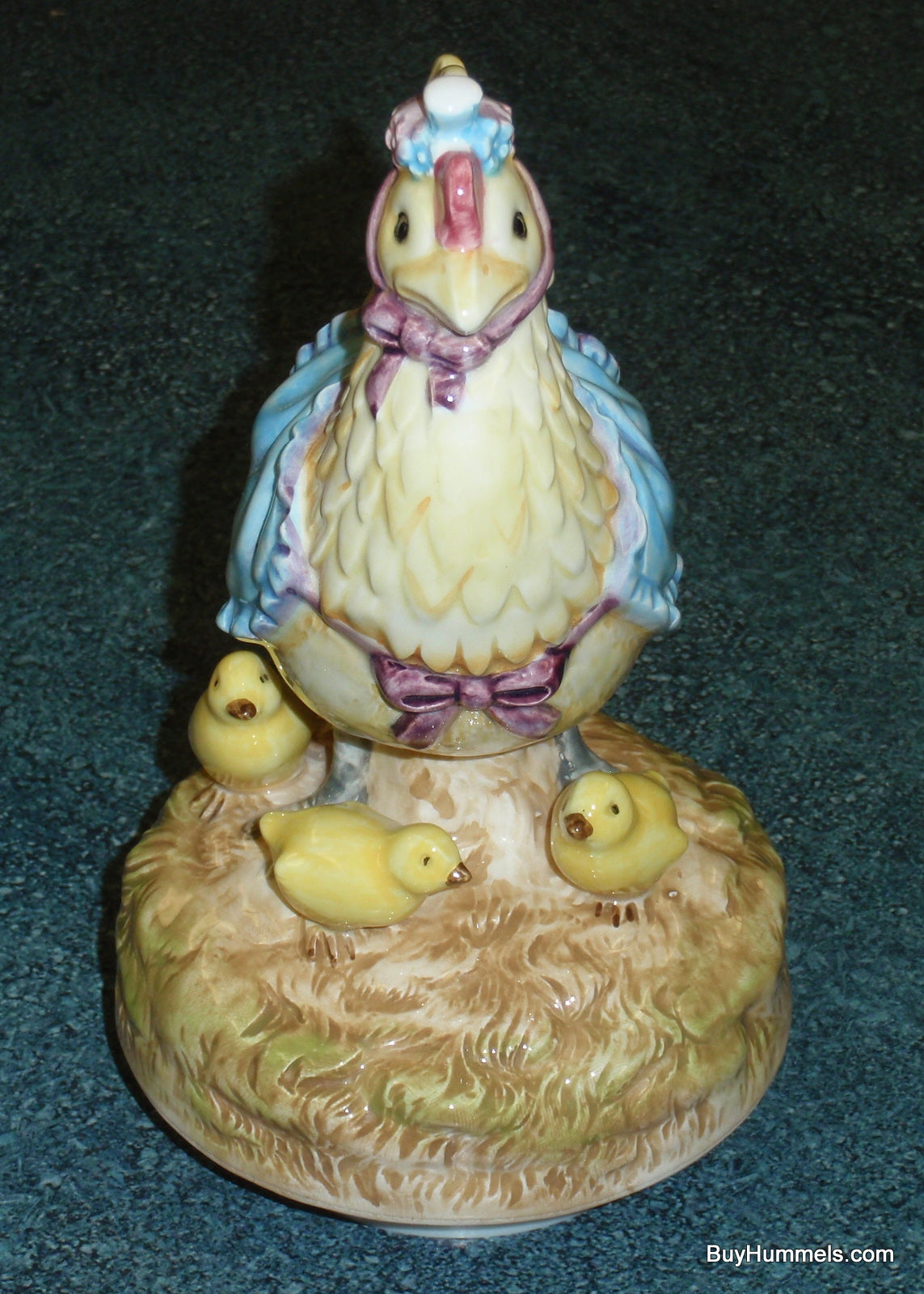 Beatrix Potter Figurine Roating Music Box "Sally Henny Penny" - Cute Farm Life Chicken Collectible Gift!
