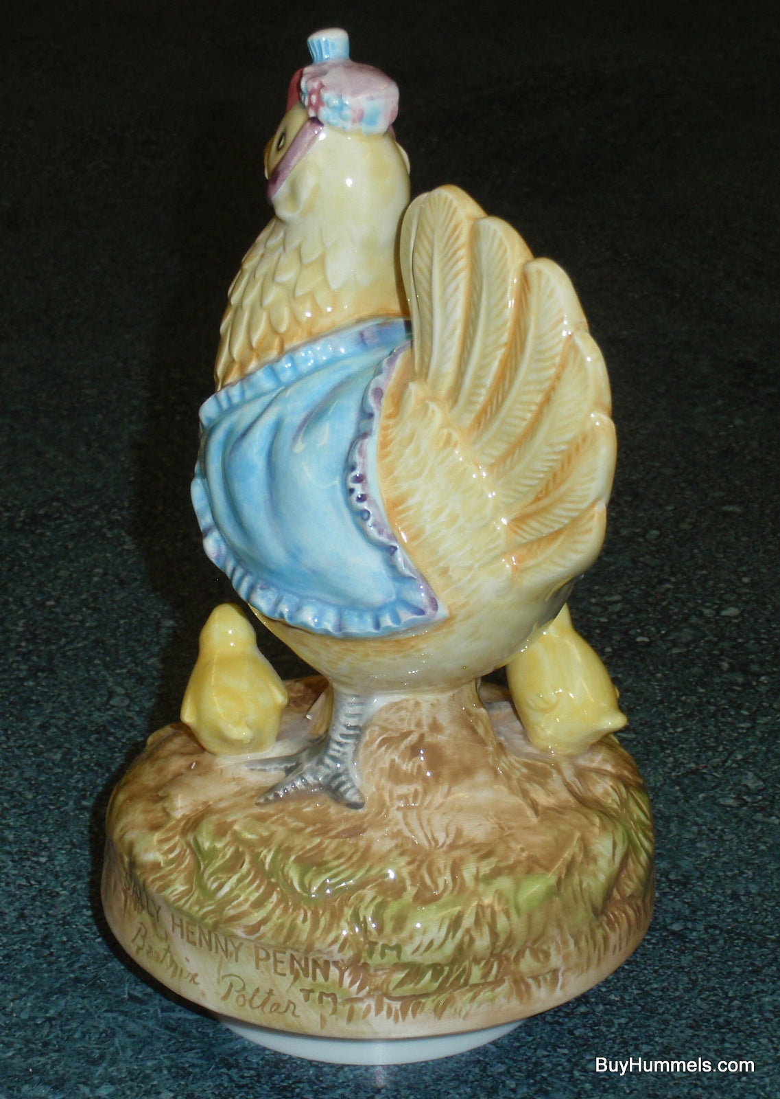Beatrix Potter Figurine Roating Music Box "Sally Henny Penny" - Cute Farm Life Chicken Collectible Gift!