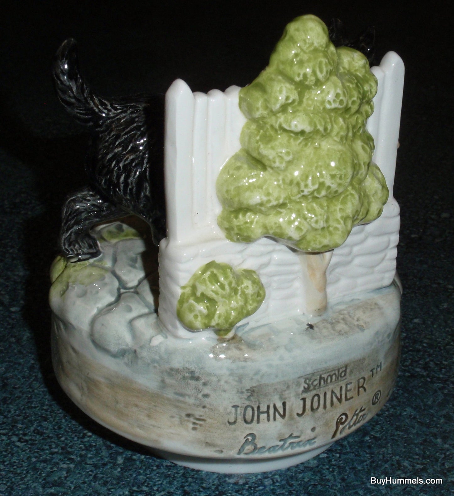 Scottie Dog Music Box Beatrix Potter John Joiner Schmid Rotates And Plays "Whistle A Happy Tune"