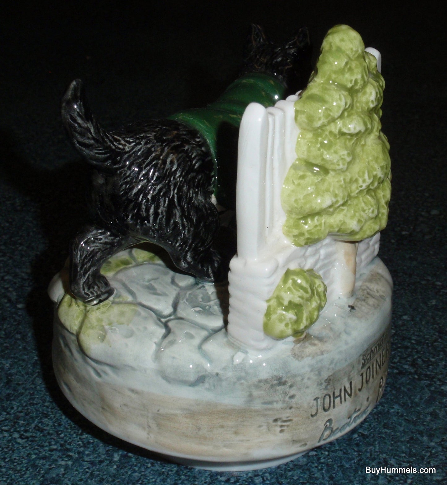 Scottie Dog Music Box Beatrix Potter John Joiner Schmid Rotates And Plays "Whistle A Happy Tune"