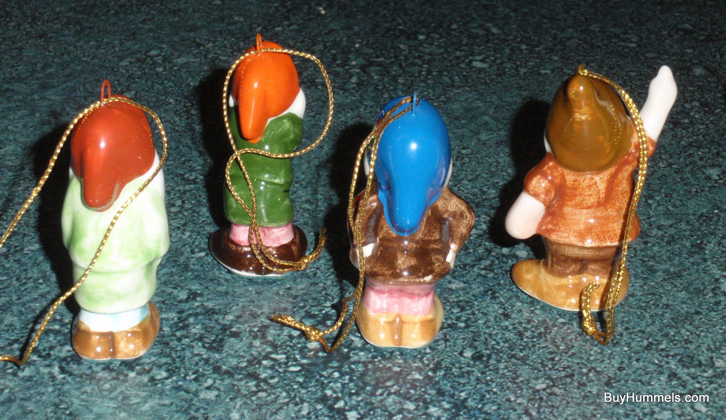 Snow White And The Seven Dwarfs Christmas Ornaments By Walt - Made In Japan - Rare Vintage Christmas Disneyana Gift!