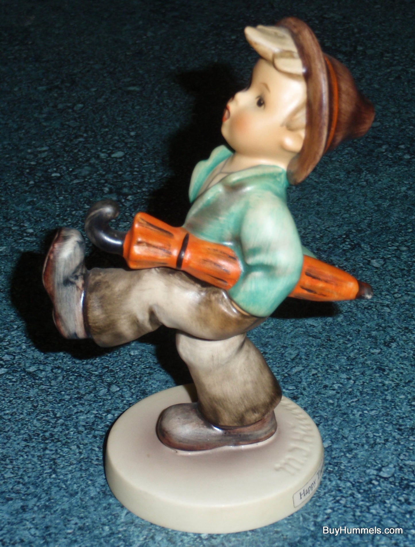 "Happy Traveler" Goebel Hummel Figurine #109/0 - Little Boy Out On An Adventure!